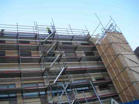 Asplundska tillbyggnaden från 1936 byggs om. Det gamla huset från 1669 där Rutger von Ascheberg dog 1693 revs 1935. Fredag 21 december 2012 kl 15.14.