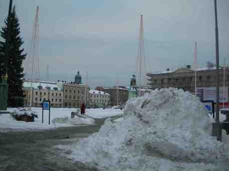 Gustaf Adolfs Torg strax före Kalle Anka. Julafton måndag 24 december 2012 kl 14.51.