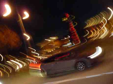 Clarion Hotel Post sett från Polhemsplatsen. Lördag 12 oktober 2013 kl 19:25.