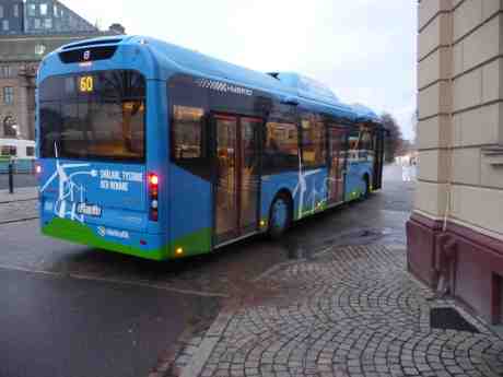 Volvo elektrisk laddhybridbuss 397 på Linje 60 140319