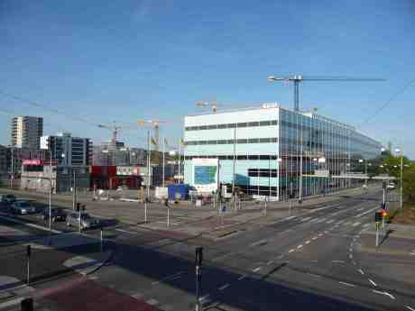 Nybyggt i Kvillebäcken. Vågmästareplatsen söndag 27 april 2014 kl 18:28.