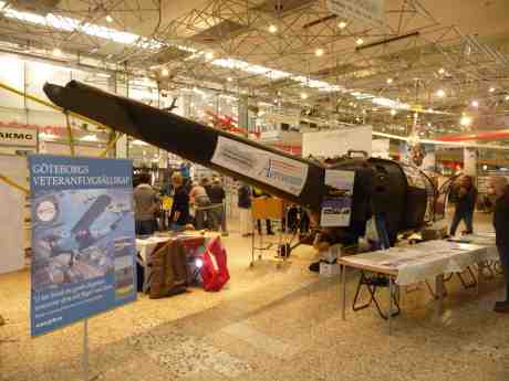 Göteborgs Veteranflygsällskap och Aeroseum i Nordstan. Söndag 2 mars 2014 kl 15:36.